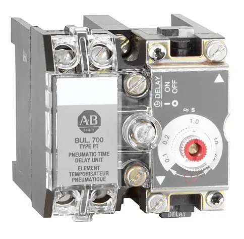 Allen-Bradley 700-PKT Bulletin 700 NEMA heavy-duty modular relay contact cartridge kit includes four master contact cartridges, each rated 20A, for bu