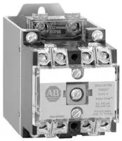 Allen-Bradley 700DC-P400Z1 Bulletin 700 NEMA heavy-duty modular control relay with 110V DC operating coil, 4-pole base blank configuration accepting u