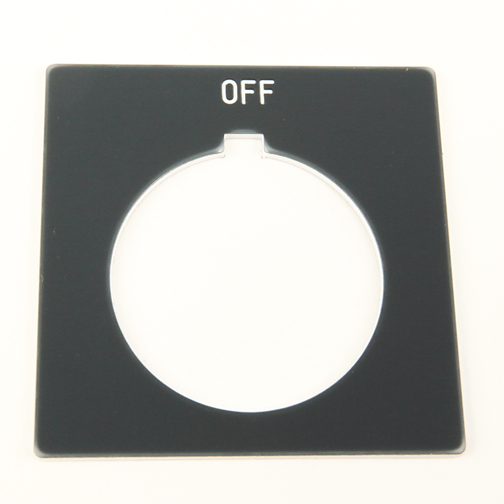 Allen-Bradley 30mm 800H LOW Grey Legend Plate 800H-W113