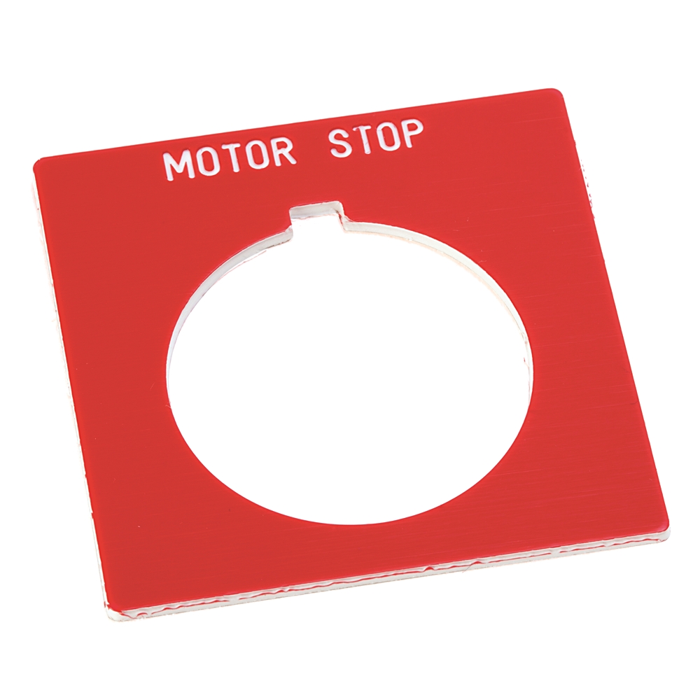 Allen-Bradley 30mm 800H EMERGENCY STOP Legend Plate 800H-W373