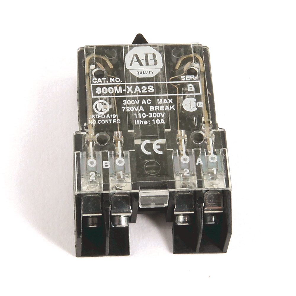Allen-Bradley 22mm Contact Block 800M PB 800M-XA2S
