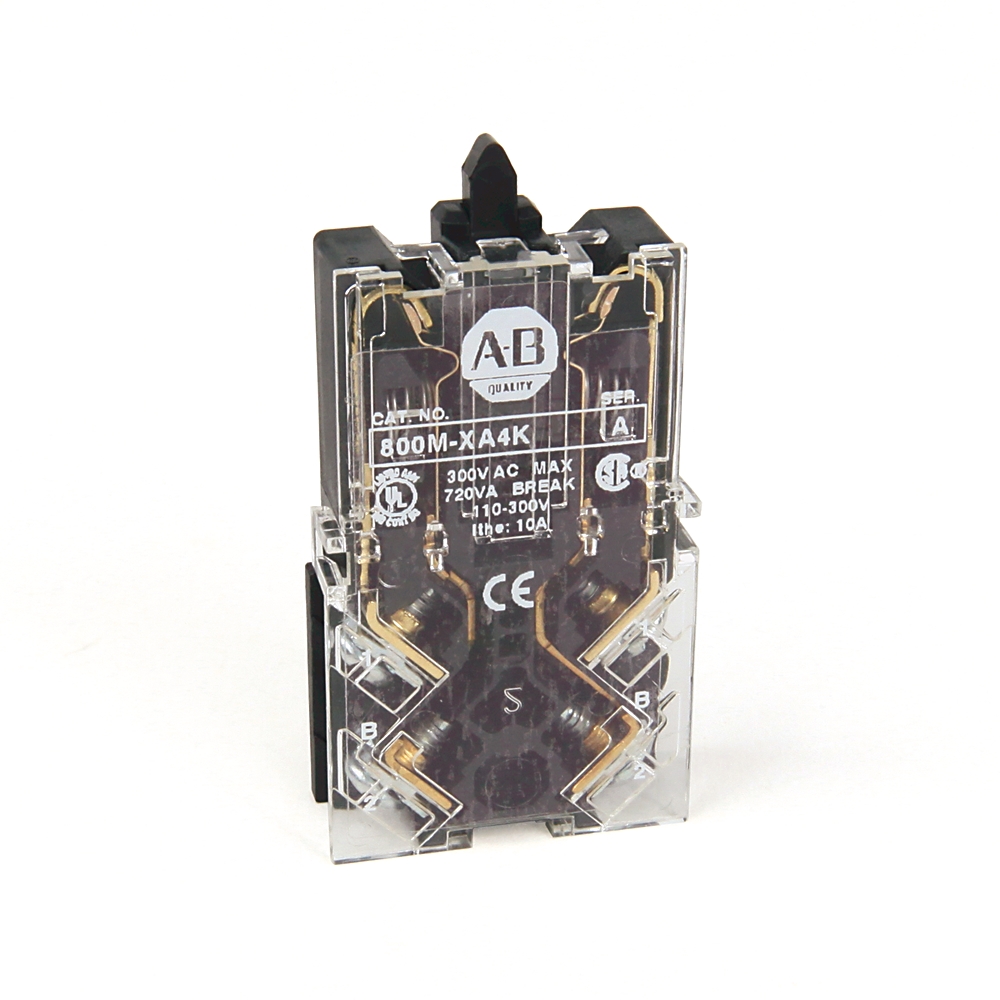 Allen-Bradley 22mm Contact Block 800M PB 800M-XA4K