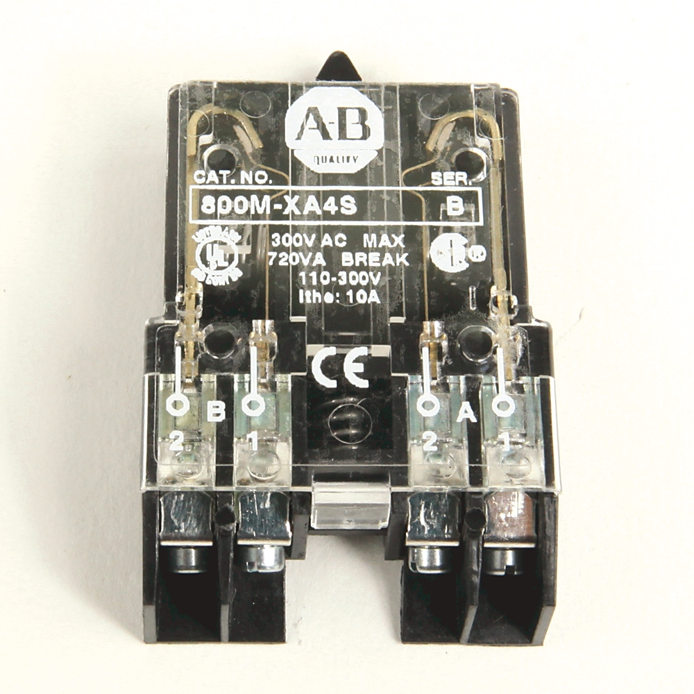 Allen-Bradley 22mm Contact Block 800M PB 800M-XA4S