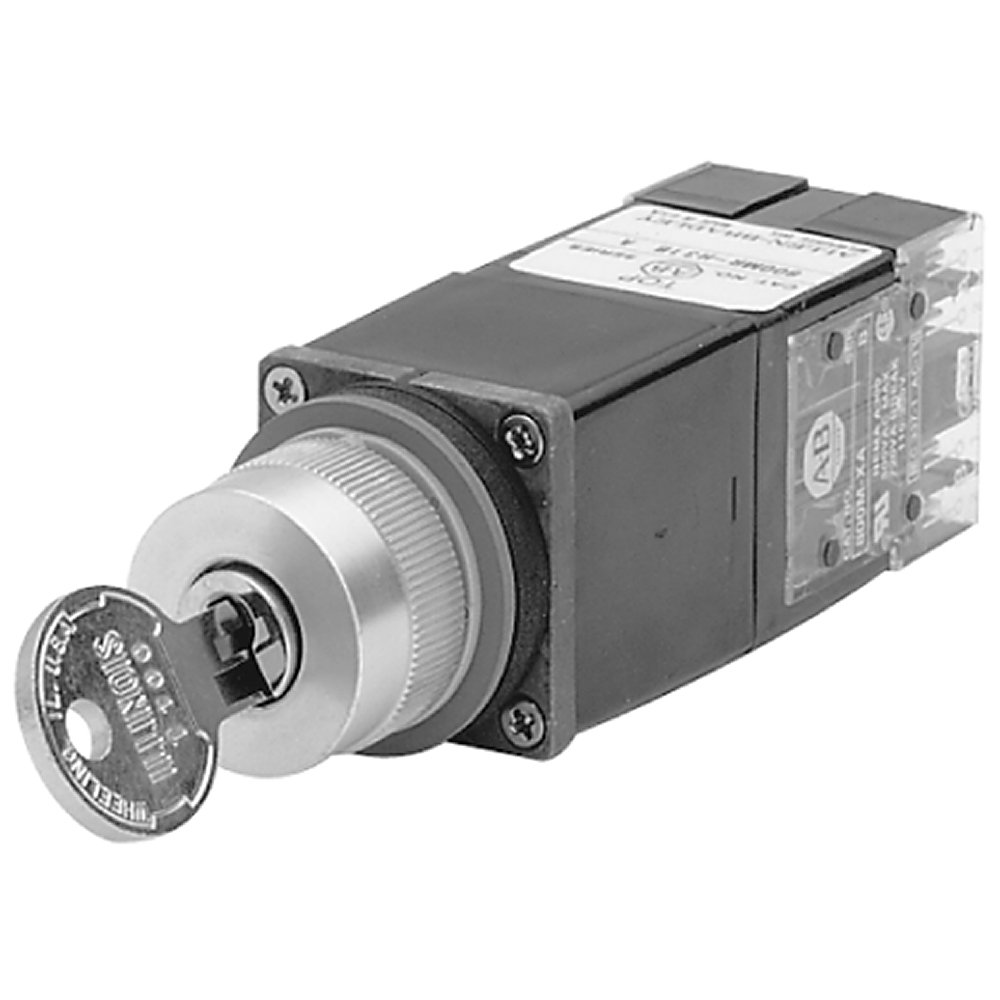 Allen-Bradley 2 Position Selector Switch 800MR PB 800MR-H48BLD1K