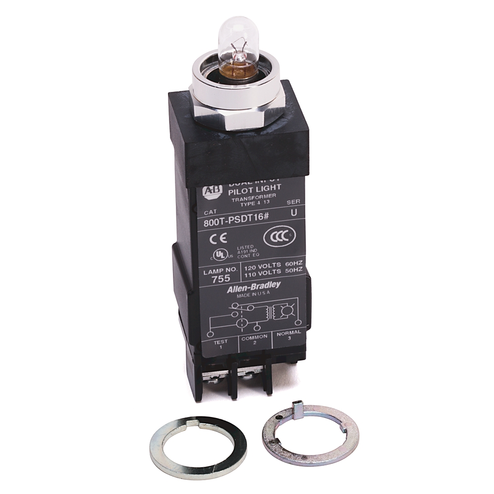 Allen-Bradley 18mm Pilot Light 800T PB 800T-PSDT16C