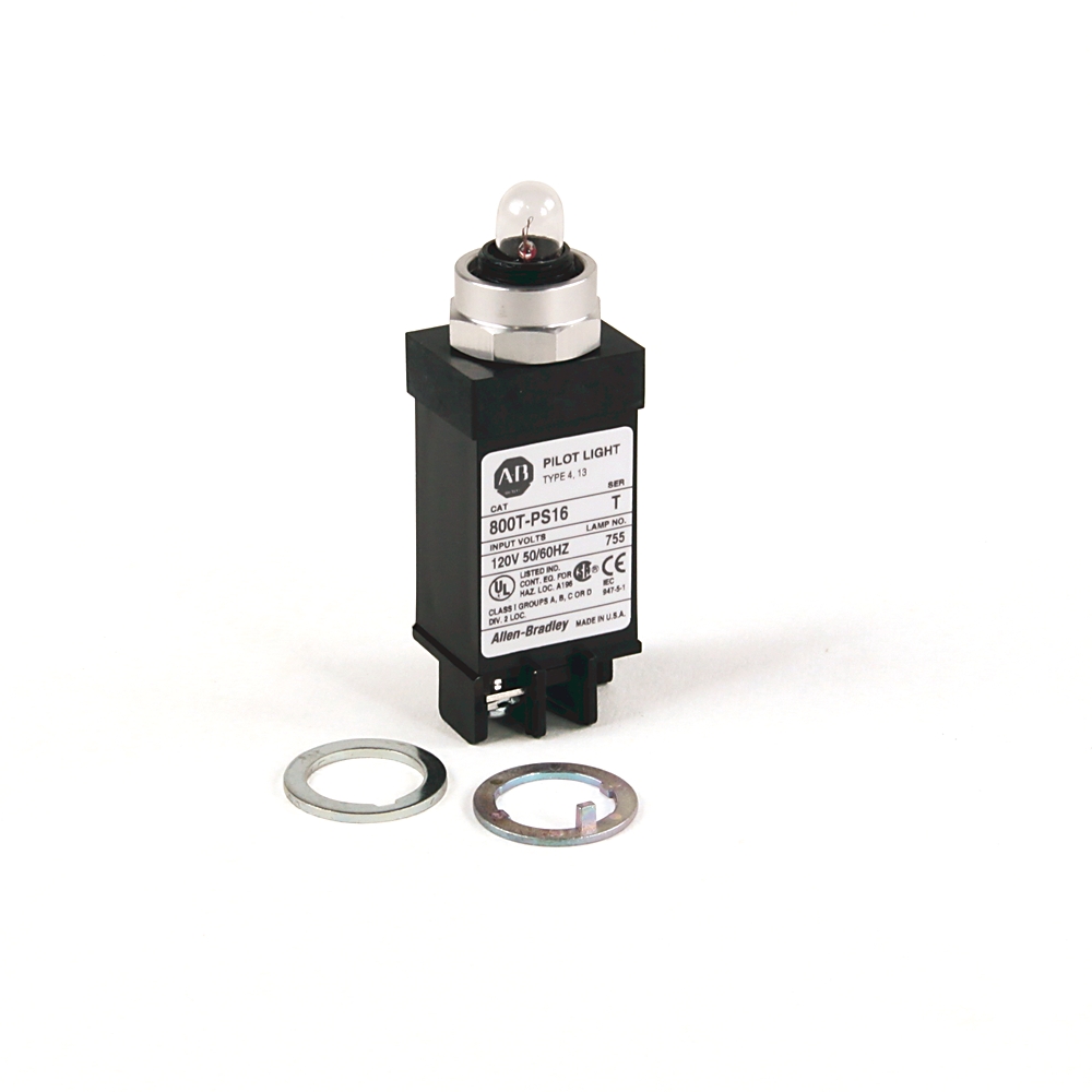 Allen-Bradley 18mm Pilot Light 800T PB 800T-PSH16G