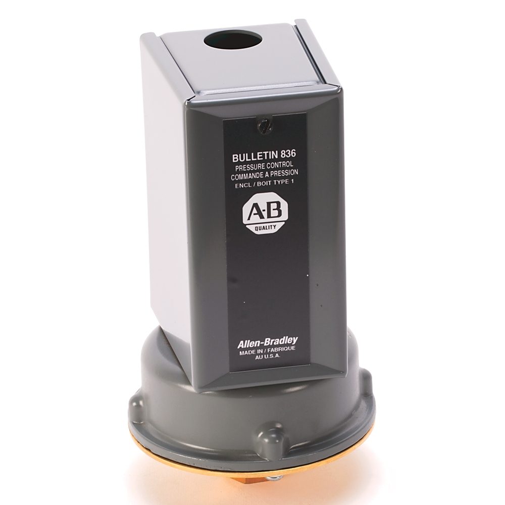 Allen-Bradley 836-C65A Bulletin 836 pressure control switch for industrial monitoring and control applications. Provides reliable switching based on p