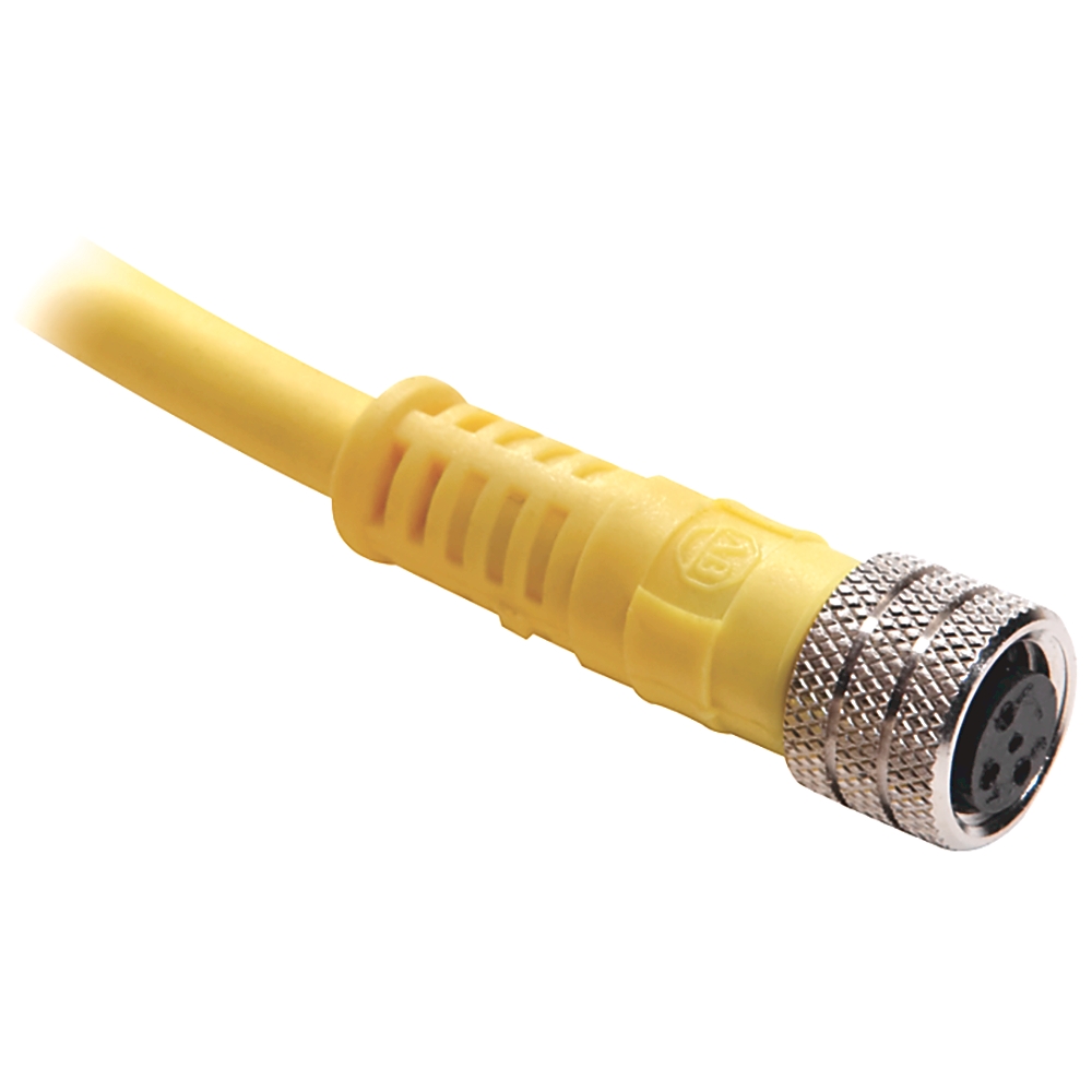 Allen-Bradley 889P-F3AB-5 Bulletin 889P sensor cordset with M12 3-pin female to male connector, 5-meter cable length, and IP67 environmental rating. D