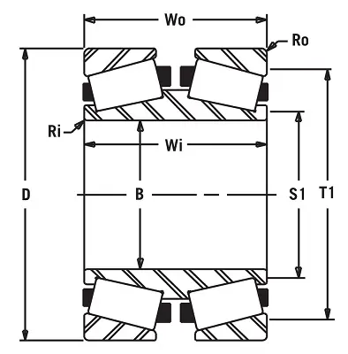 American Roller Bearing 140TDI733 Double Row TDI Bearing
