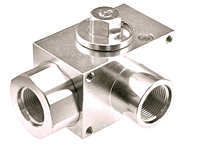 Anchor Fluid Power AV3 Three-Way Excavator Style Ball Valves AV3LS#8-11DV