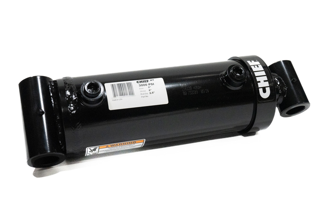 Bailey Hydraulics WT Welded Cross Tube Hydraulic Cylinder: 6 Bore x 8 Stroke, 3 Rod, SAE 12