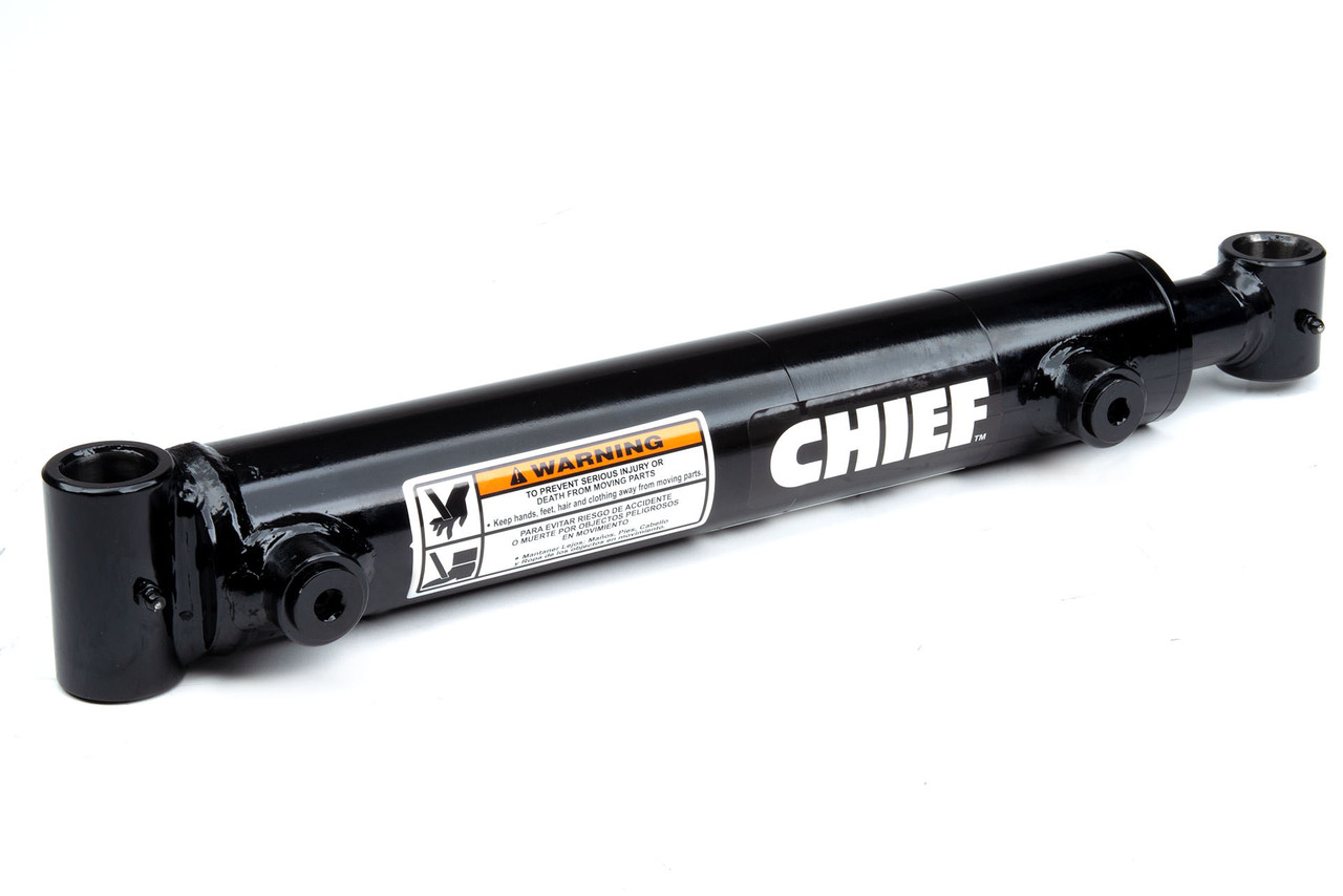 Bailey Hydraulics WT Welded Cross Tube Hydraulic Cylinder: 6 Bore x 24 Stroke, 3 Rod, SAE 12