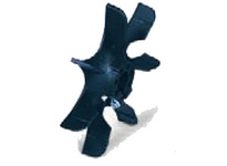 Baldor 35FN3002A04SP EXFN plastic replacement fan for Baldor electric motors, 6.376-inch outer diameter and 0.906-inch inner bore with keyway for secu