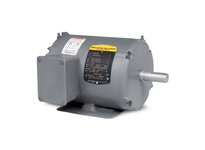 Baldor AOM3617T 1 HP, 860 RPM, 3-phase, 60 Hz, 182T frame Totally Enclosed Air Over (TEAO) motor. Designed for fan and blower applications where cooli
