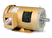 Baldor CEM3546-5 1 HP, 1760 RPM, three-phase Super-E premium efficient motor with NEMA 56C frame and Totally Enclosed Fan Cooled (TEFC) enclosure. C-f