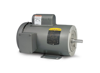 Baldor CL3509 1 HP, 3450 RPM single-phase general purpose motor with 56C NEMA C-face frame and Totally Enclosed Fan Cooled (TEFC) enclosure. Operates