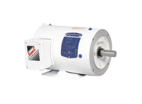 Baldor CWDM3542 0.75 HP, 1750 RPM, 3-phase washdown duty motor with 56C NEMA frame and Totally Enclosed Non-Ventilated (TENV) enclosure. Designed for