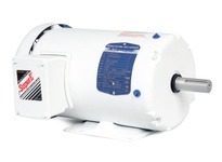 Baldor EWDM3710T 7.5 HP, 1770 RPM three-phase washdown duty motor with NEMA 213T frame and Totally Enclosed Fan Cooled (TEFC) enclosure. Designed for