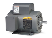 Baldor L1322TM single-phase open drip proof motor, 2 HP, 1725 RPM, NEMA 145T frame, 115/230V, 60 Hz, 1.15 service factor, F1 foot mounting. Designed f