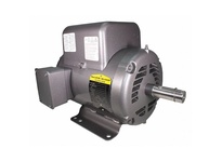 Baldor L1408T single-phase general purpose motor, 3 HP, 1725 RPM, NEMA 184T frame, Open Drip Proof (ODP) enclosure. Operates on 115/230V, 60 Hz, with