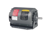 Baldor RM3157A 2 HP, 1725 RPM, 3-phase motor with NEMA 56H frame and Open Air Over (OPAO) enclosure. Operates on 208-230/460V at 60 Hz with F1 foot mo