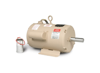 Baldor UCLE153 3 HP, 3450 RPM single-phase Totally Enclosed Air Over (TEAO) farm duty motor with 143TZ NEMA frame. Designed for grain dryer vane axial