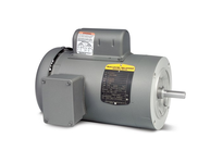 Baldor VL3510 1 HP, 1725 RPM single-phase C-face footless motor with 56C NEMA frame and Totally Enclosed Fan Cooled (TEFC) enclosure. Operates on 115/