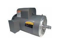 Baldor VL3514T 1.5 HP, 1725 RPM single-phase C-face footless motor with 145TC NEMA frame and Totally Enclosed Fan Cooled (TEFC) enclosure. Operates on