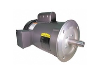 Baldor VL3609T single-phase C-face less base motor, 3 HP, 1725 RPM, NEMA 184TC frame, Totally Enclosed Fan Cooled (TEFC) enclosure. Operates on 115/23