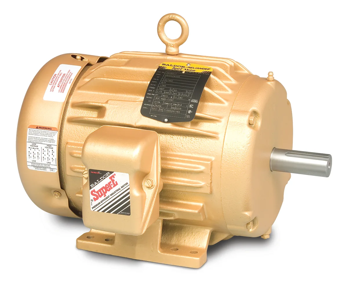 Baldor EM3545-G 1HP Three Phase HVAC AEGIS Electric Motor