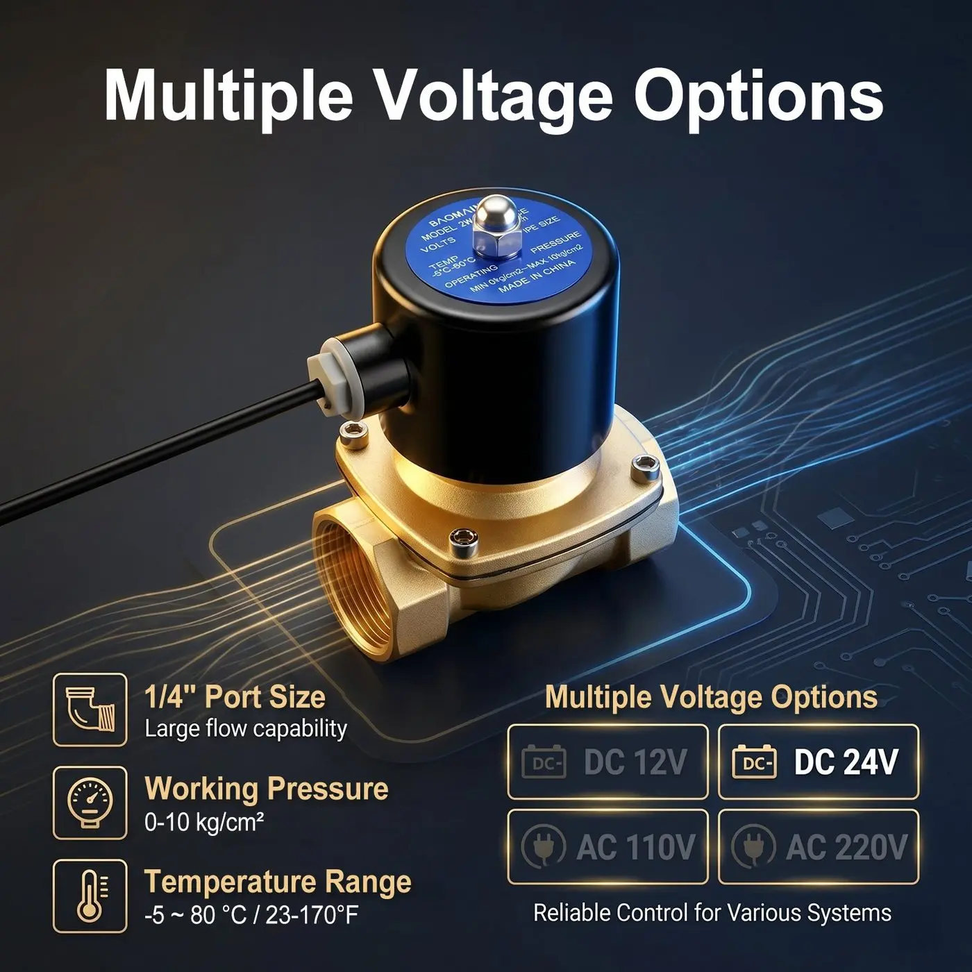 BAOMAIN 2W-025-08-DC24V