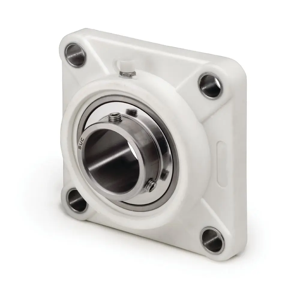 Bearings Limited TRITAN UCFPL204-12SS 4-Bolt Flange Ball Bearing Mounted Unit, 0.75 in Bore, Stainless Steel Insert, Set Screw Locking
