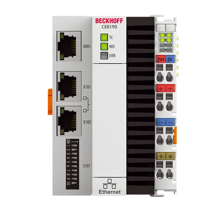 Beckhoff Embedded PC with Arm® Cortex®-A9 and 2-port Ethernet switch CX8190