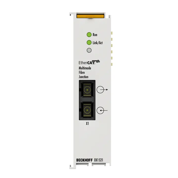 Beckhoff 1-port EtherCAT fiber-optic junction EK1521