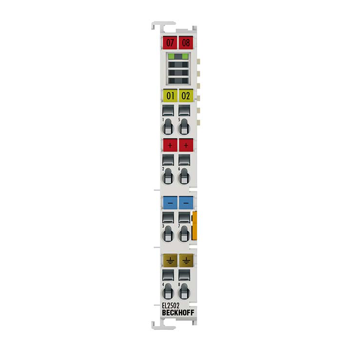 Beckhoff EtherCAT Terminal, 2-channel PWM output, 24 V DC, 0.5 A EL2502