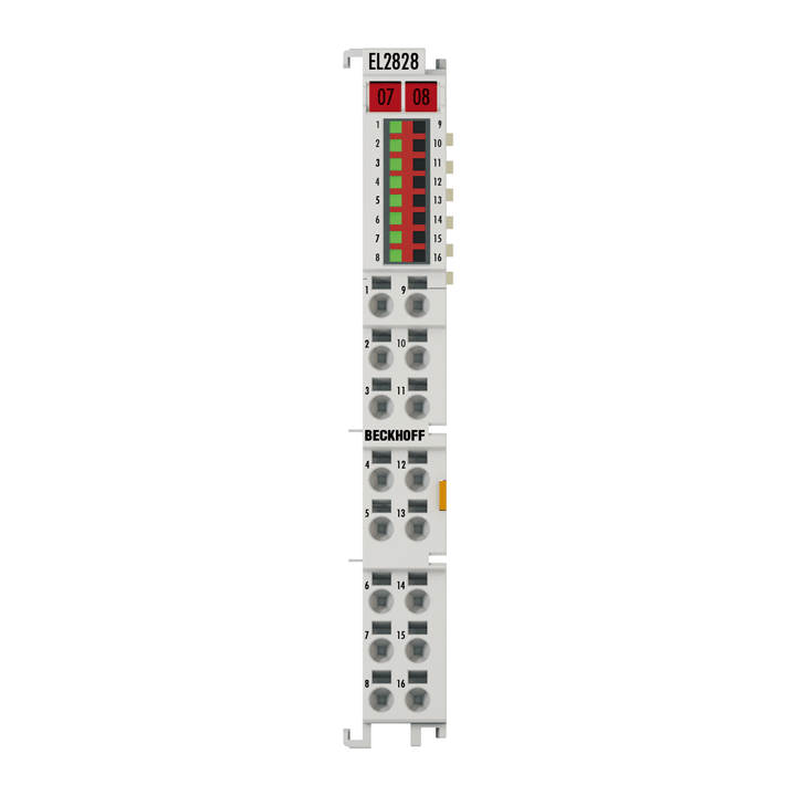 Beckhoff EtherCAT Terminal, 8-channel digital output, 24 V DC, 2 A EL2828