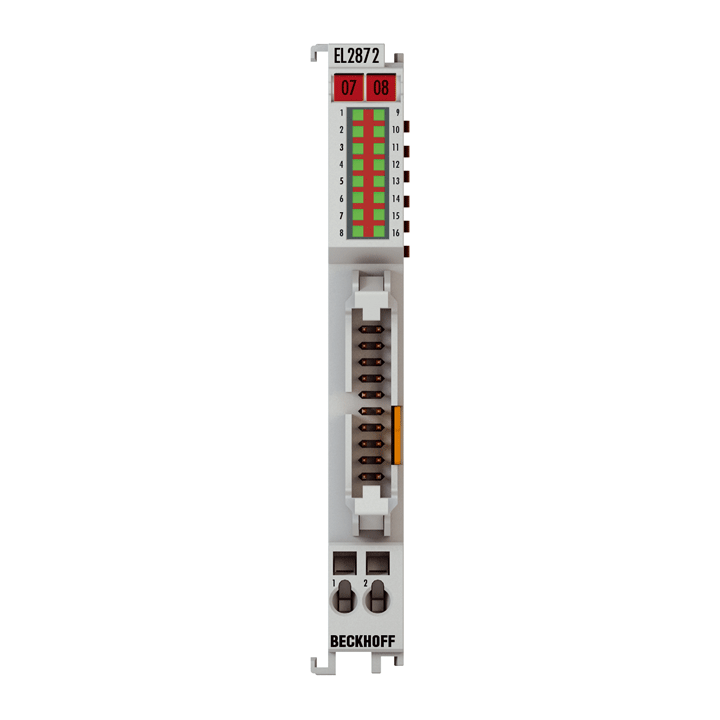 Beckhoff EtherCAT Terminal, 16-channel digital output, 24 V DC, 0.5 A, flat-ribbon cable EL2872