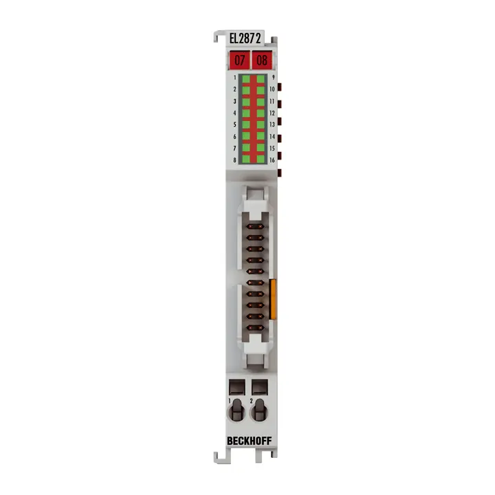 Beckhoff EtherCAT Terminal, 16-channel digital output, 24 V DC, 0.5 A, flat-ribbon cable EL2872