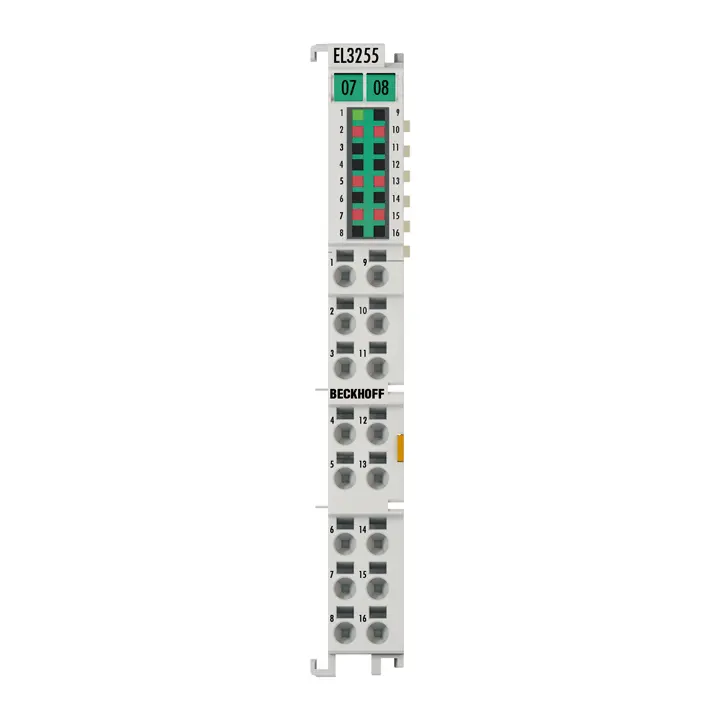 Beckhoff EtherCAT Terminal, 5-channel analog input, potentiometer, 300 Ω…50 kΩ, 16 bit EL3255