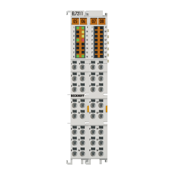 Beckhoff EtherCAT Terminal, 1-channel motion interface, servomotor, 48 V DC, 4.5 A, resolver EL7211