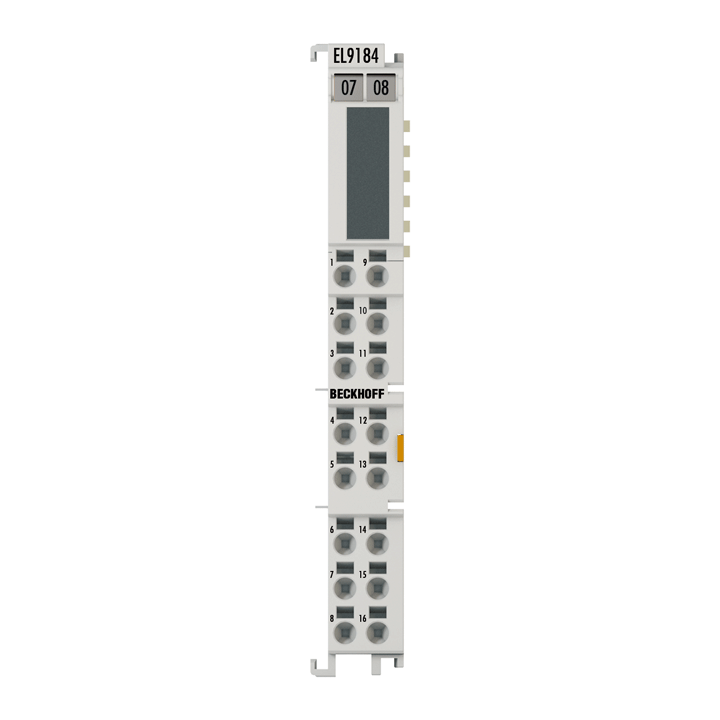 Beckhoff EtherCAT Terminal, potential distribution, 8 x 24 V DC, 8 x 0 V DC EL9184
