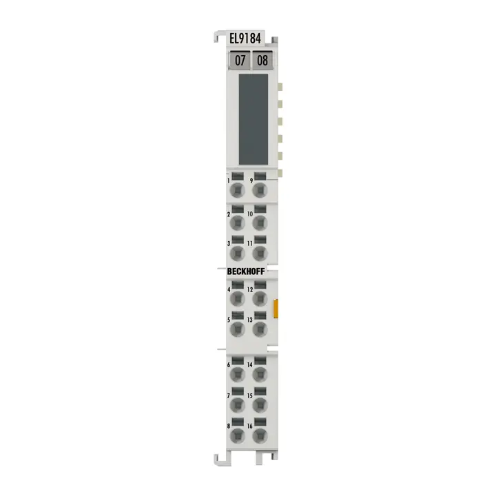 Beckhoff EtherCAT Terminal, potential distribution, 8 x 24 V DC, 8 x 0 V DC EL9184