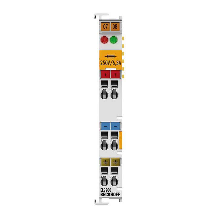 Beckhoff EtherCAT Terminal, potential supply, 24 V DC, replaceable fuses EL9200