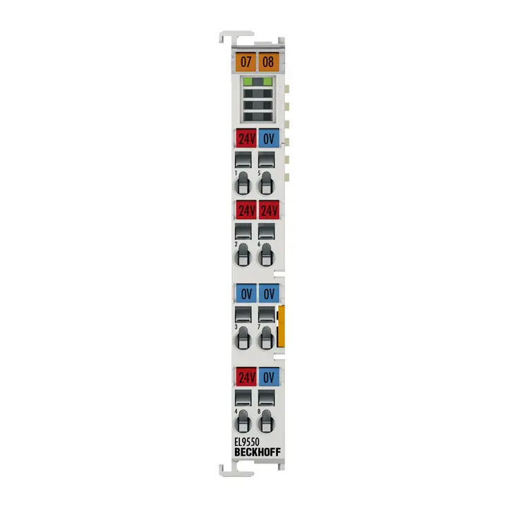 Beckhoff EtherCAT Terminal, surge filter, system and field supply, 1.5 A/10 A EL9550