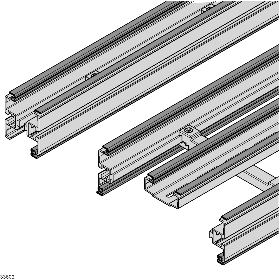 Bosch Rexroth SLIDING RAIL 90+ STS 180° TOP