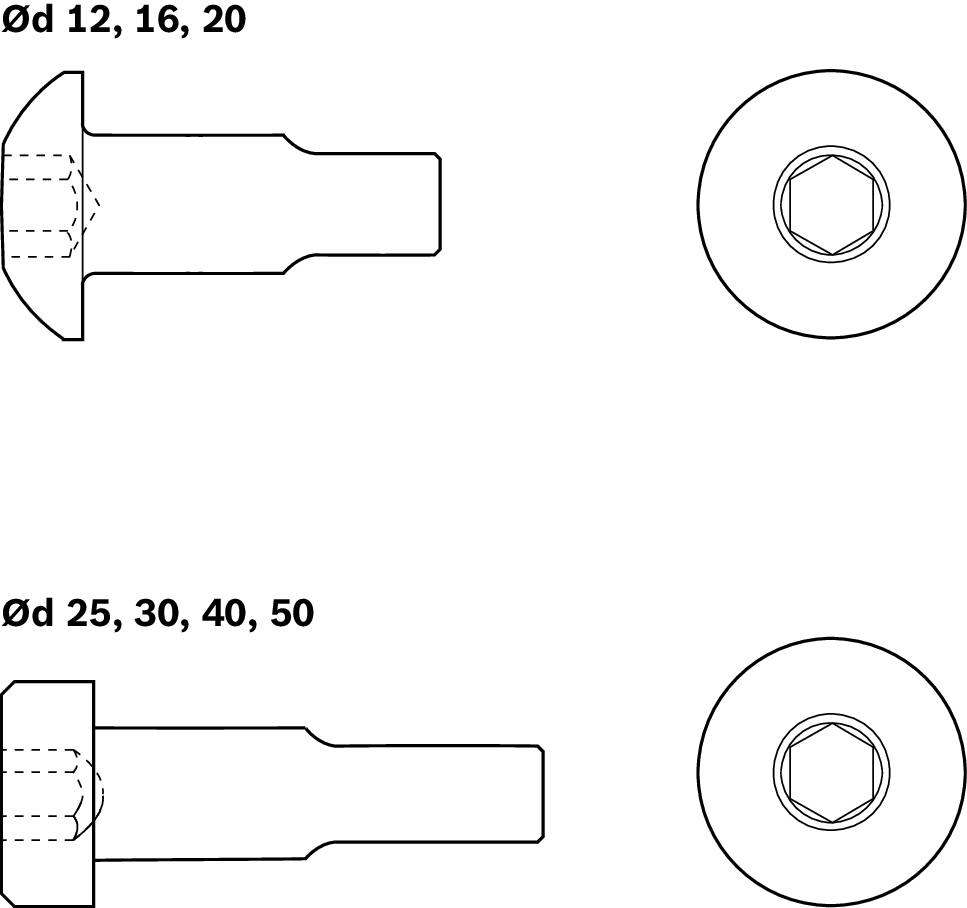 Bosch Rexroth SOCKET HEAD CAP SCREW M4X14,1 - 8.8-TUFLOK&