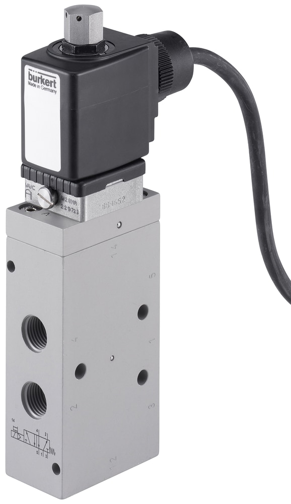 Buerkert Type 6519 5/3-way-pneumatic valve 32 mm