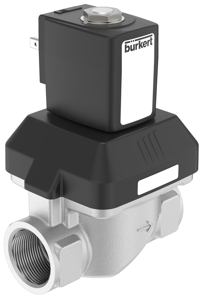 2/2-way-solenoid valve, servo coupled