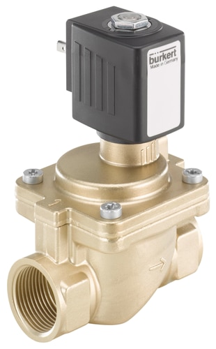2/2-way-solenoid valve; servo assisted