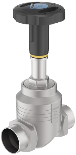 Buerkert Type 2961 2-way globe contr. valve manual op.